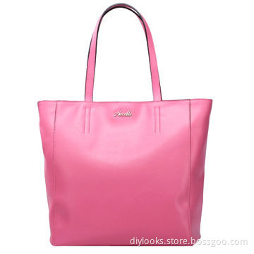 NUCELLE Big Capacity Split Leather Single Shoulder Bag